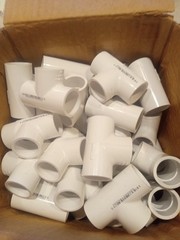 Lot Of 50 3/4″ PVC Tee Schedule 40 Slip x Slip x Slip Lasco 401-007, Westlake