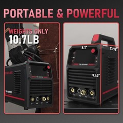 205Amp STICK/DC TIG/PULSE TIG 3 In 1, 110&220V TIG Welding Machine TIG-205P
