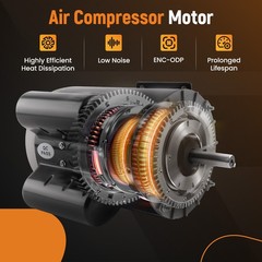 5 HP Electric Motor 56 Frame 3450RPM Single Phase Motor Air Compressor Motor