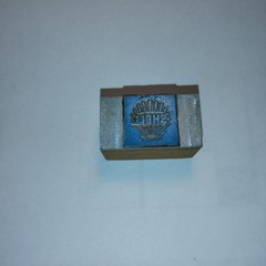 Shell And Logo 1.35 Inches By 0.75 Inch Letterpress Printers Block VTG Antique