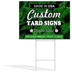 Custom Yard Signs | 2-Sided, Available in 12″ X 9″, 18″x12″, 24″x18″, 36″x24″