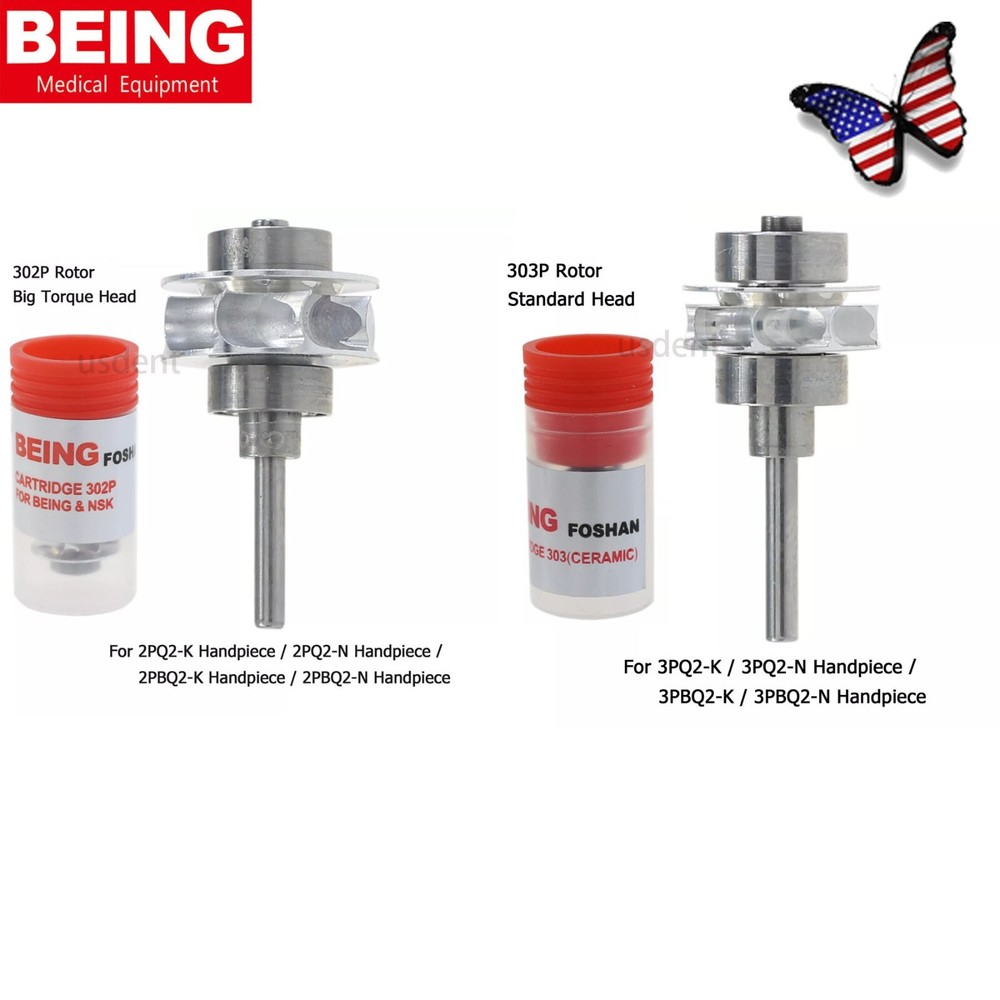 BEING Dental Turbine Rotor Cartridge High Speed Handpiece For 302PQ 303PBQ K N