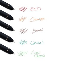 Kuro Shades of Leaves Retractable Liquid Gel Pen Assorted Ink Colors 8ct