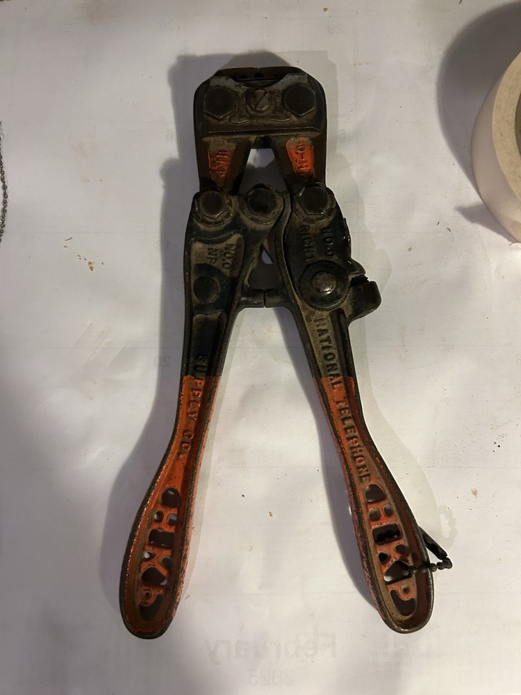 Vintage National Telephone Supply Co HKP Sleeve Crimping Tool 41 USA