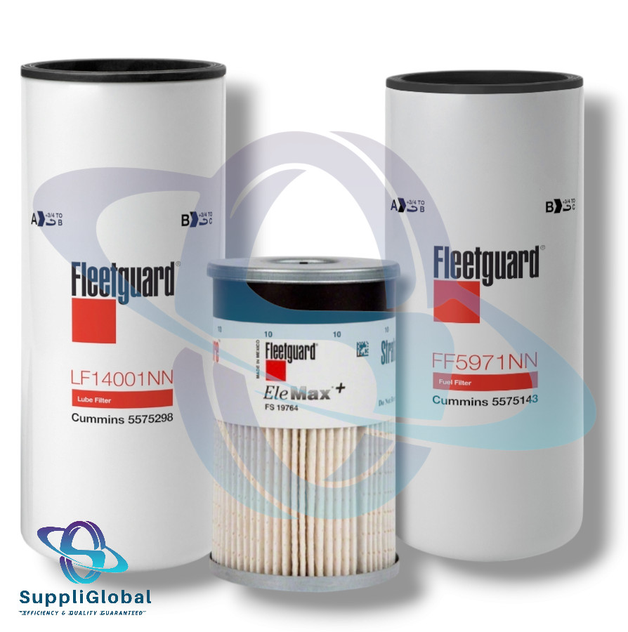 Fleetguard Cummins Engine Filter Kit. LF14001NN FF5971NN FS19764, X15,X12