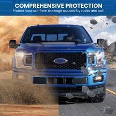 2Pcs Front Bumper Cover Trim for 2018-2020 F-150, Front Bumper Pad, Left & Right