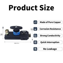 Battery Disconnect Switches 12V/24V, Heavy Duty Shut Off Black