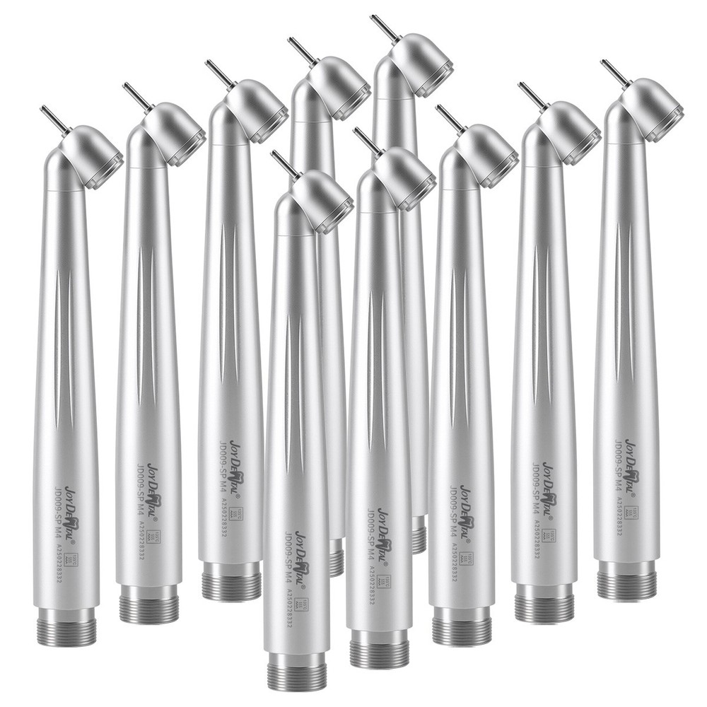 10X Dental 45Degree Push Button High Speed Handpiece Single Water Spray 2Holes