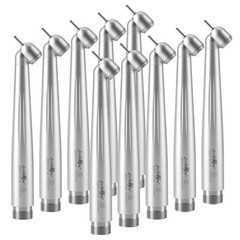 10X Dental 45Degree Push Button High Speed Handpiece Single Water Spray 2Holes