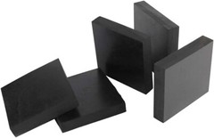 Neoprene Rubber Sheet Solid 1/2″ Thick x 3″ Square – Spacer Pad 60 Duro Std