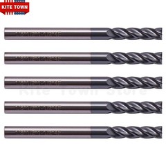 5Pcs 4-Flute 1/8″ x 1/2″ x 1-1/2″ Solid Carbide End Mills AlTiN Coated CNC Bit