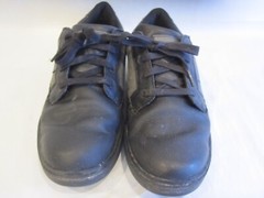 Skechers WORK Slip Resistant/Air Cooled/Memory Foam Black Leather Shoes Men’s 9