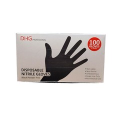 Latex Free Powder Free Black Nitrile Disposable Gloves, Food Handling, Cleaning