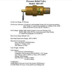 175 PSI BRASS SAFETY PRESSURE RELIEF POP OFF VALVE, AIR TANK, COMPRESSOR, 1/4″