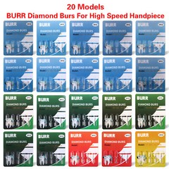 20 Types Dental Diamond Burs for High Speed Handpiece Medium FG 1.6MM 100pcs