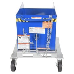 Portable Hopper, Steel, 1/2 Cu. Yd, 2000Lb., P-Hop-0.5