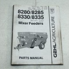 Gehl 8280 8285 8330 8335 Mixer Feeders Parts Manual
