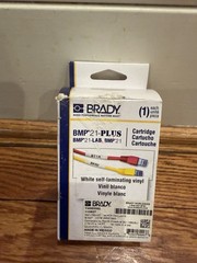 Lot Of 3 Brady White Self Laminating Vinyl 0.75 In X 14 Ft BMP21 Plus Lab M21