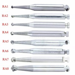 5pcs Dental Round Carbide Bur RA 1# -RA 8# for Slow Speed Latch Type Handpiece