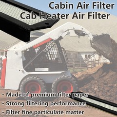 2xAir Filter Kit Compatible with Bobcat Skid Steer S220 S250 S300 S330 A220 A300