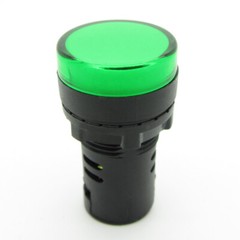 5PCS Green 22mm AC/DC110V LED Indicator Light Power Signal Panel Lamp AD16-22D/S