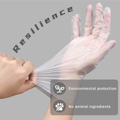 M / L Size Clear TPE Food Service Disposable Gloves Powder Free 200 400pcs