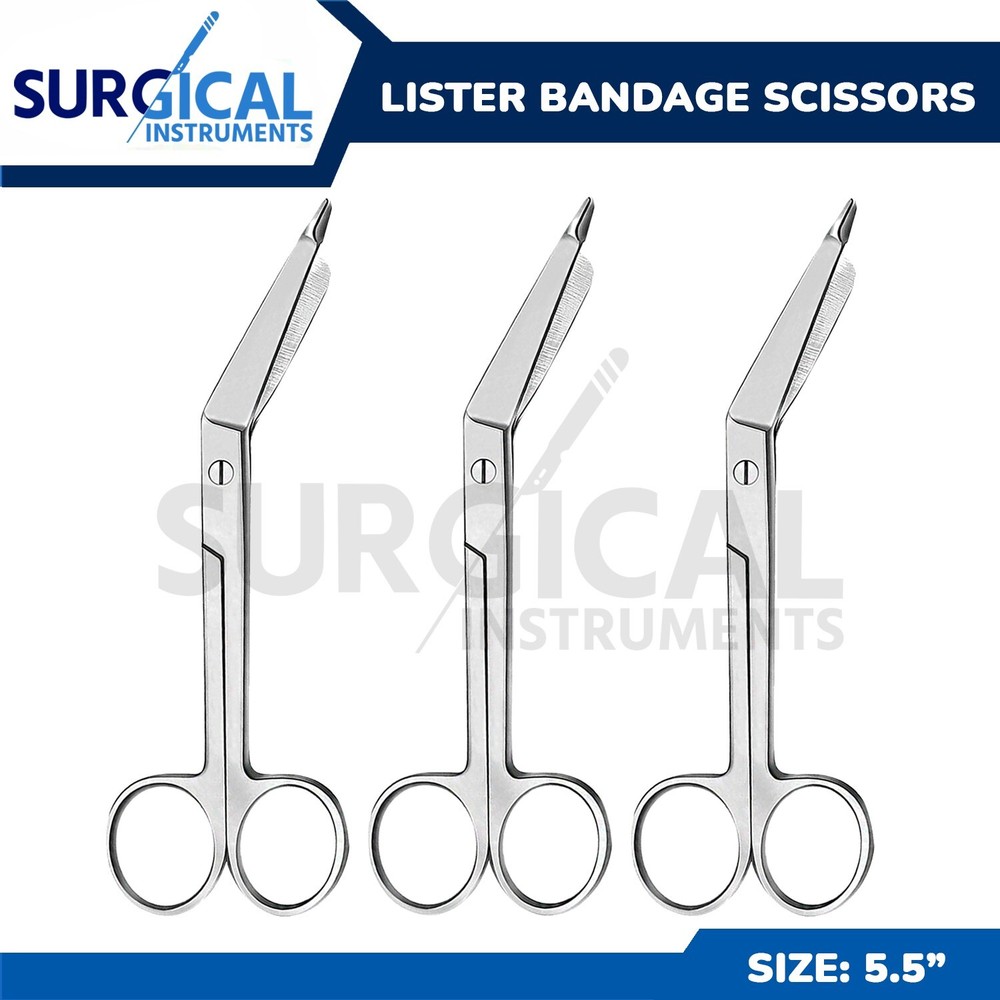 3 Bandage Scissors 5.50″ Nurses EMT Surgical Medical Instruments First Aid