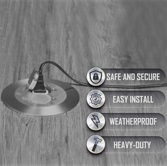 Hubbell-Raco RAC5500KIT Round Floor Box Kit Device Cover Duplex Solid Brass