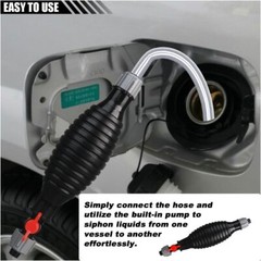 9.8Ft Siphon Hose Multifunction Pump Oil Water Fuel Gasoline Transfer Hand Pump