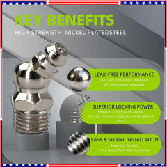 Grease Fittings 20 PCS SAE & Metric Assortment Hydraulic kit