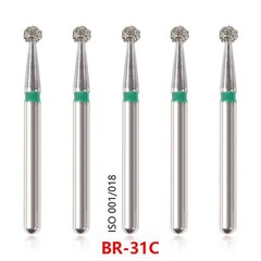 50pcs Dental Diamond Burs FG For High Speed Handpiece Friction Grip 149 Types