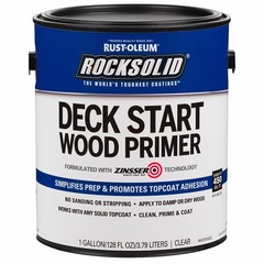 Rust-Oleum Rocksolid Deck Start Wood Primer CLEAR Gallon 312283 BRAND NEW