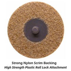 25x 3 inch Coarse Surface Conditioning Disc Roll Lock Quick Change Sanding Discs
