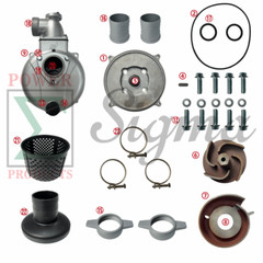 Sigma Semi-Trash Water Pump ONLY For Straight Keyed Shafts 2″ in Ports NPT