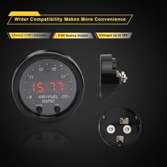 Value! 30-0300 Wideband UGEO Air Fuel Ratio Gauge 52mm(2-1/16″), AFR/Lambda Co..