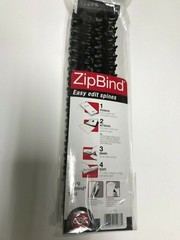GBC® ZipBind® Binding Spines, 1/2″, 85-Page Capacity, Black, Pack Of 10