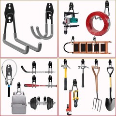 3-H Garage Wall Hooks 10 Pack, Heavy Duty Garage Hooks with Extra Welding Spo…