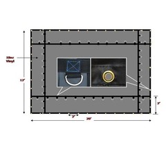 2 PK 12’x20′ Heavy Duty Smoke Tarp for Flatbed Truck 18 Oz Vinyl Load Coverin…