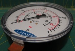 Chart 3 1/2″ Pressure Gauge 0-28 kg/cm sq 0-27 bar 0-400 PSI
