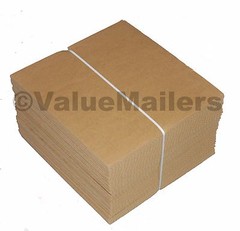100 – 7.5″ x 7.5″ Corrugated Filler insert Pads 45 RPM For 7″ Record Mailers