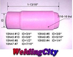 WeldingCity® 10-pk Alumina Ceramic Cup 10N48 #6 3/8″ TIG Welding Torch 17/18/26