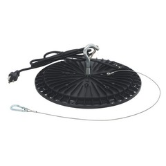 4 Pcs 150W UFO LED High Bay Light 18000LM With Hook Safety Rope Lighting Fixture