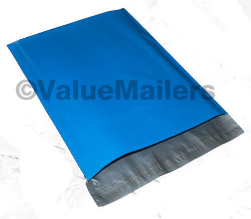 500 14.5×19 BLUE Poly Mailers Shipping Envelopes Couture Boutique Quality Bags