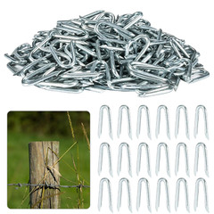 210 PCS U Fence Staples – Galvanized U Shaped Nails Heavy Duty Staples Fencing S