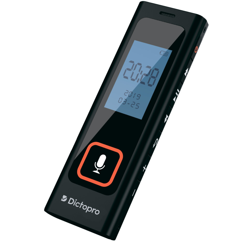 Mini Digital Voice Activated Recorder By Dictopro, 8GB Spy Dictaphone MP3 Player