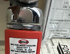 NEW SIOUX Heavy Duty Right Angle Die Grinder, 1/4 in Collet Size, 20000 rpm NIB
