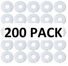 White Round Plastic Blank Rack Size Dividers – Multi-Pack
