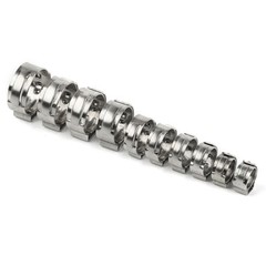 100/260Pc Stainless Steel Single Ear Car High Pressure Fuel Stepless Hose Clamps