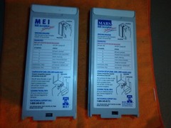 Lot of 2 MEI 200 Note Bill Boxes for Stern Pinball Machines