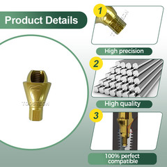 10pcs multi unit angled abutment fits to Straumann ITI NC/RC 17 degree D4.6mm